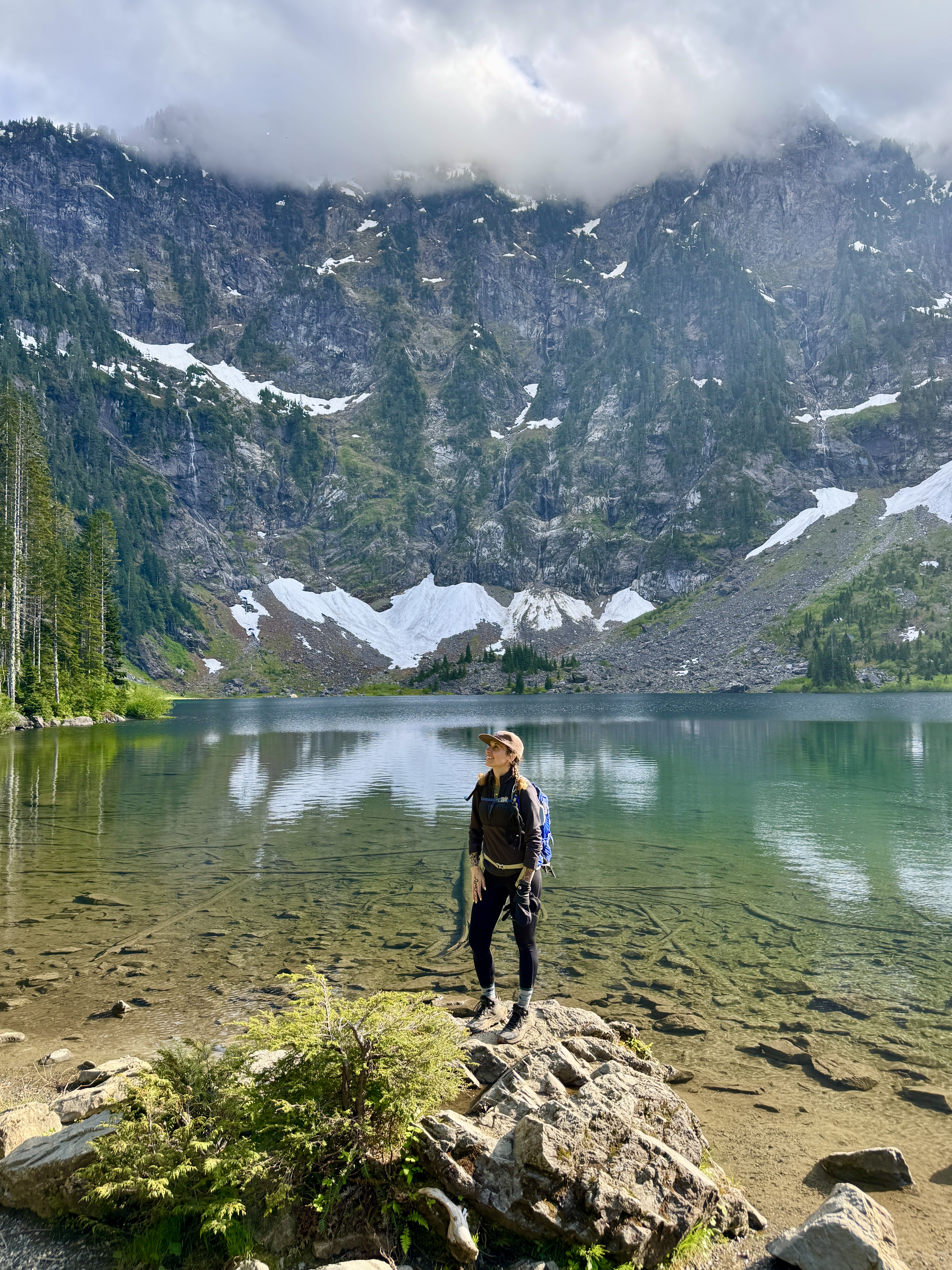 Ashley K. Needham at an alpine lake