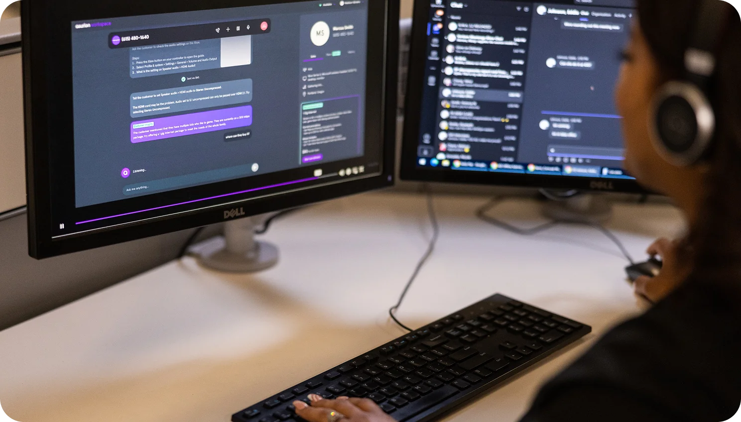 Expert Assist — real-time AI-enabled support interface